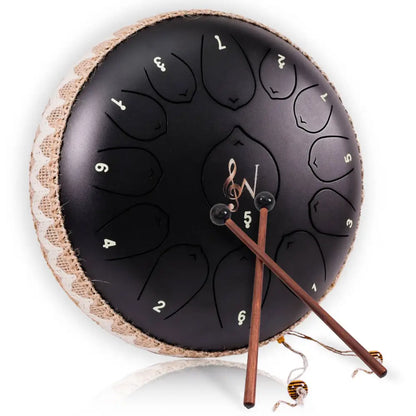 🔴🎶 Wise Harmony Steel Tongue Drum 12-Inch – Balance Creativity and Deep Resonance ✨ - Vibrational and Sound