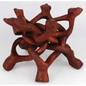 Wood Cobra Crystal Ball Stand 6’’ - Incense & Burners