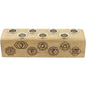 🕯️🌈 Wood Multi Mini Candle Holder – 7 Chakra Balance and Meditation ✨ - Candles & Accessories