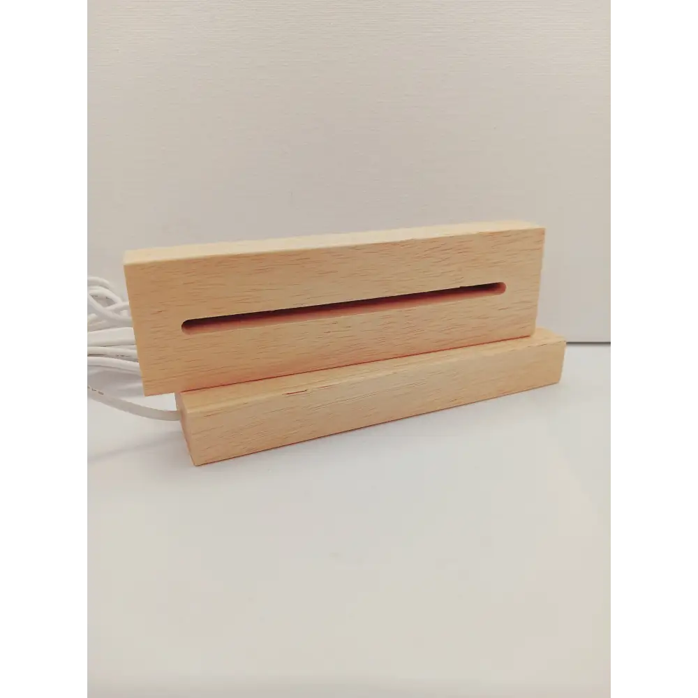 🪵✨ Wood Specimen Holder with Slit – 6’’ x 1.75’’ – Display Protect and Highlight Your Collection 🌟