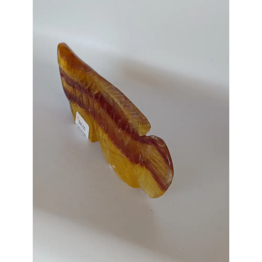 🐟💛 Yellow Fluorite Fish Carving – Clarity Prosperity and Joyful Flow! ✨ - Carvings