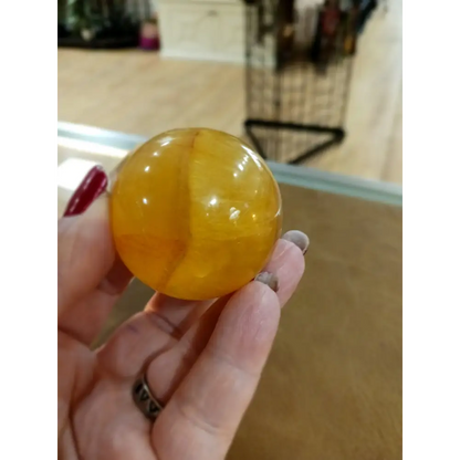 🌞💛 Yellow Fluorite Spheres – Clarity Creativity & Sunshine Vibes! 💛🌞 - 4 - Spheres