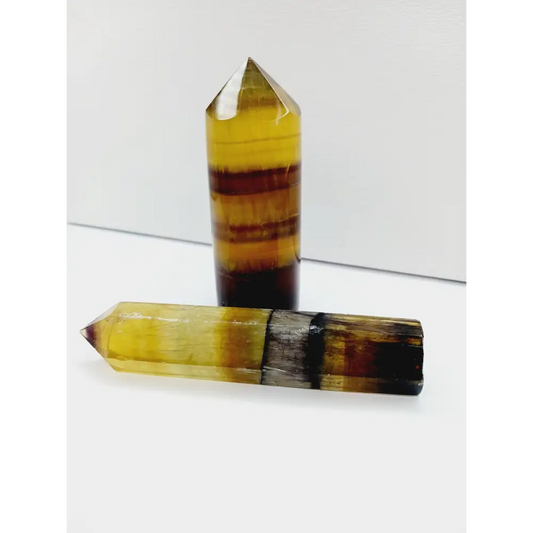 💛✨ Yellow Fluorite Tower or Cylinder – Confidence Clarity and Manifestation 🌟 - Towers