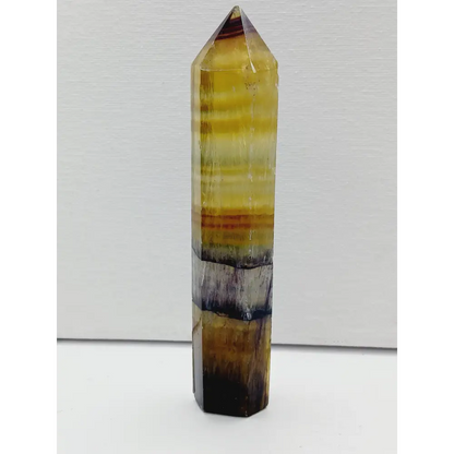 💛✨ Yellow Fluorite Tower or Cylinder – Confidence Clarity and Manifestation 🌟 - 5 - 5’’ - Towers