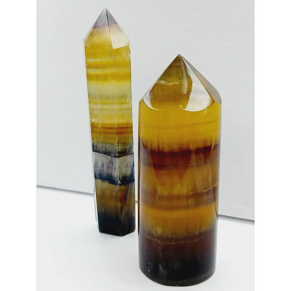 💛✨ Yellow Fluorite Tower or Cylinder – Confidence Clarity and Manifestation 🌟 - Towers