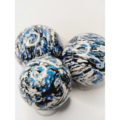 🌊💙 Zebra Blue Jasper Spheres – Tranquility Balance and Gorgeous Blue Energy! ✨