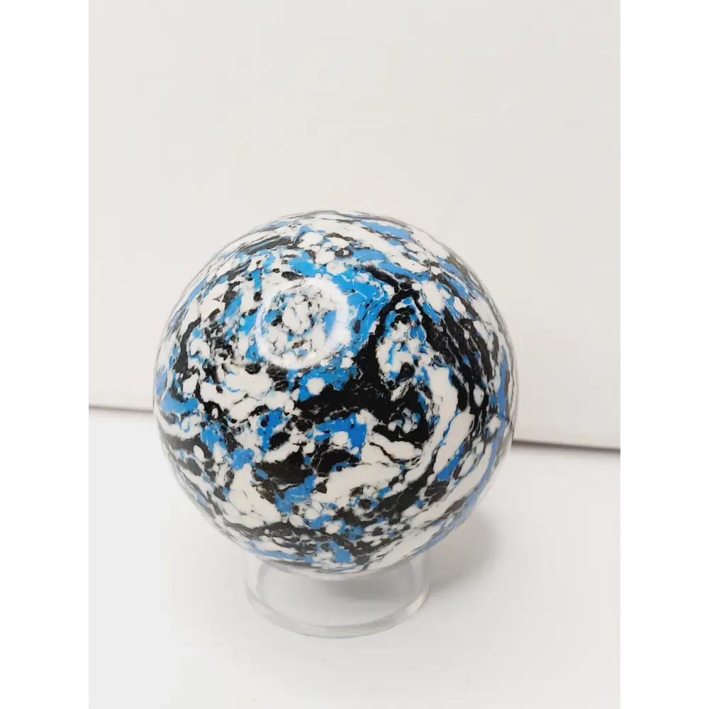 🌊💙 Zebra Blue Jasper Spheres – Tranquility Balance and Gorgeous Blue Energy! ✨ 3 2.25’’