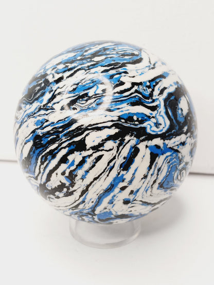 🌊💙 Zebra Blue Jasper Spheres – Tranquility Balance and Gorgeous Blue Energy! ✨ 2 2.75’’