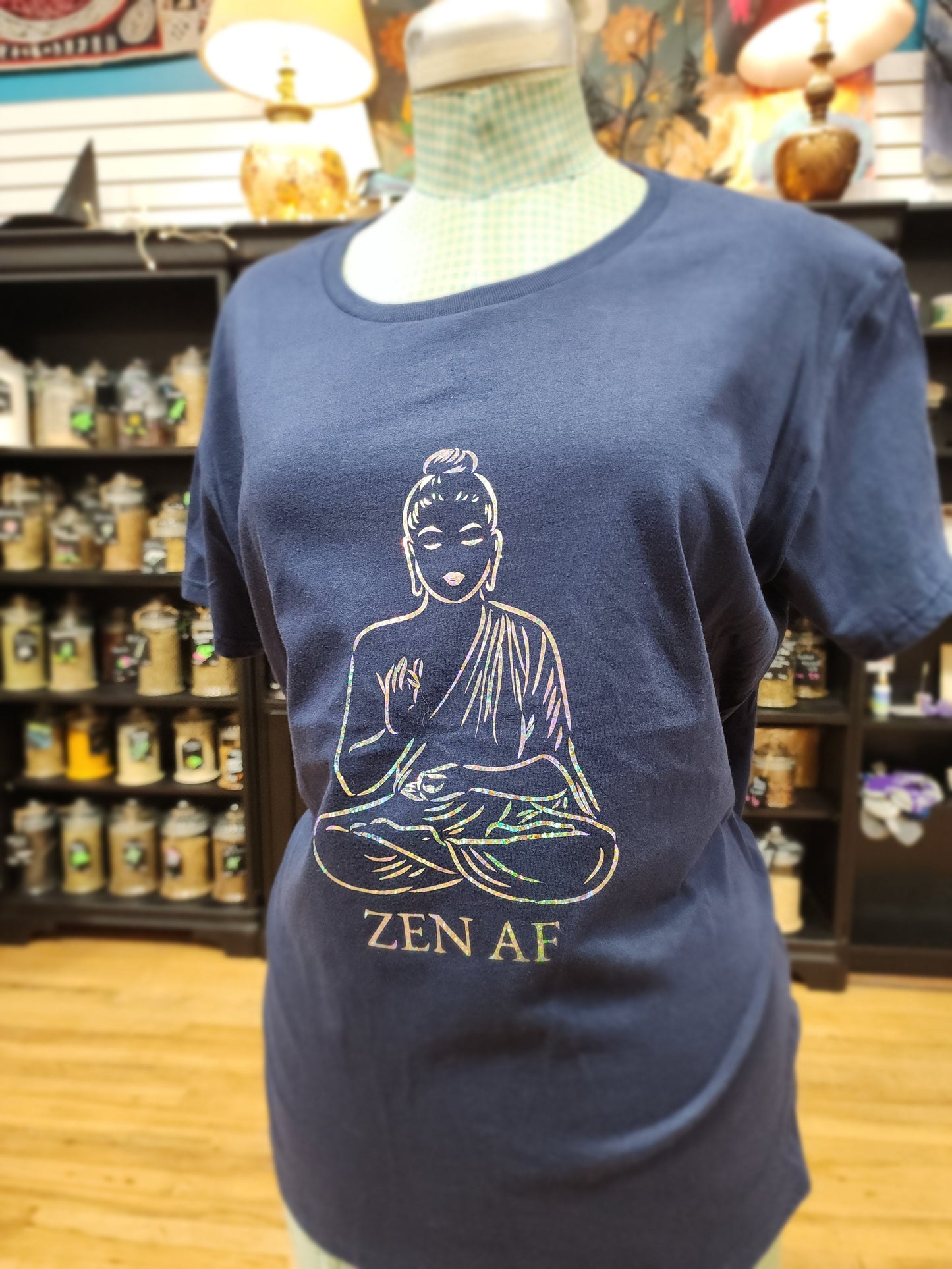 Zen AF T-Shirt – Chill Vibes Only 🧘♀️✨ - Blue / 2Xlarge - Clothing & Apparel
